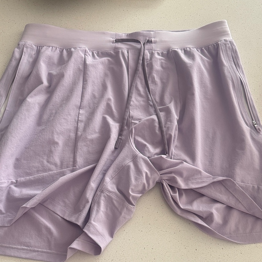 Lululemon License to Train Light Purple Shorts